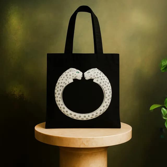 【Cartier 卡地亞】V&A展覽限定聯名帆布袋/托特包(兩款可選)