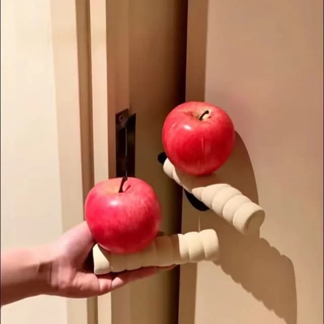 【佳の選】紅蘋果門把手保護套 家用客廳臥室飾品(新家喬遷禮物 氛圍感裝飾)