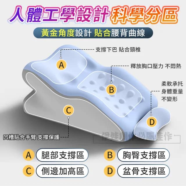 【伊德萊斯】多功能舒壓趴趴枕 護頸記憶枕 趴睡枕(抬腿枕 靠枕靠墊 護頸枕頭 交換禮物)