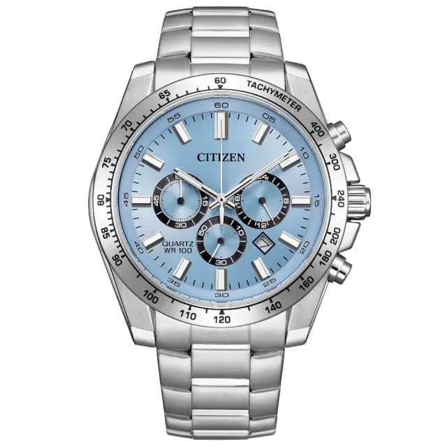 【CITIZEN 星辰】Chronograph系列 時尚三眼 計時腕錶 七夕 情人節 禮物 送禮 推薦(AN8230-59L)