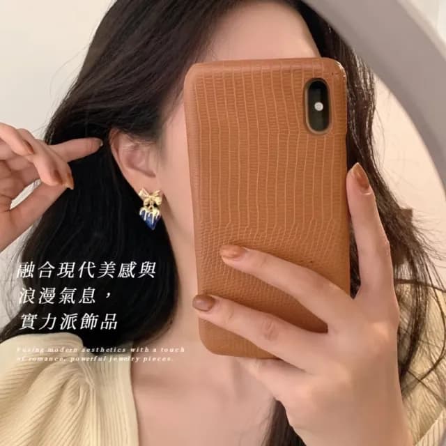 【氣質單品】高級感精緻公主熔岩愛心耳環(顯白 耳針 耳釘 耳飾 穿搭配件 飾品 復古)