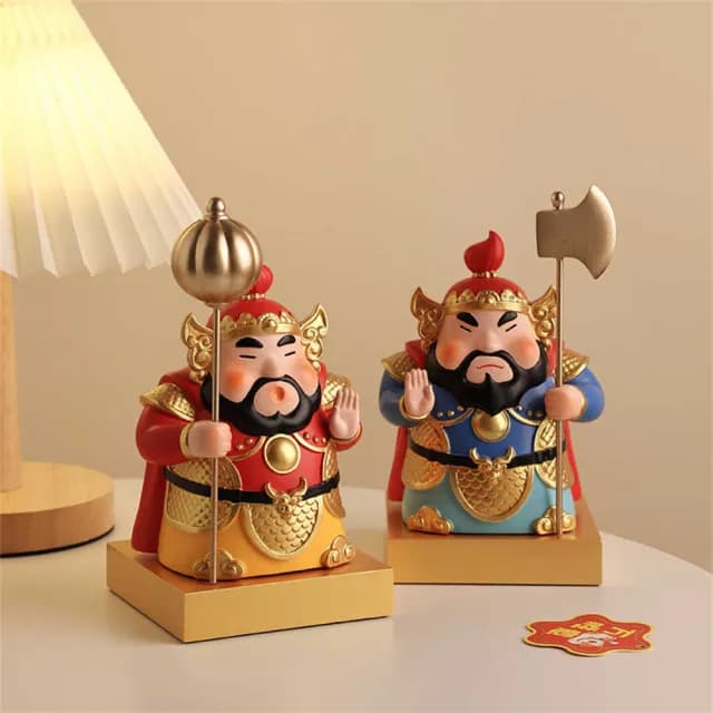 【超微米】貝漢美門神擺件 客廳入戶玄關擺飾 辦公室桌面裝飾品 搬家禮物 喬遷新居禮品(貝漢美門神擺件)