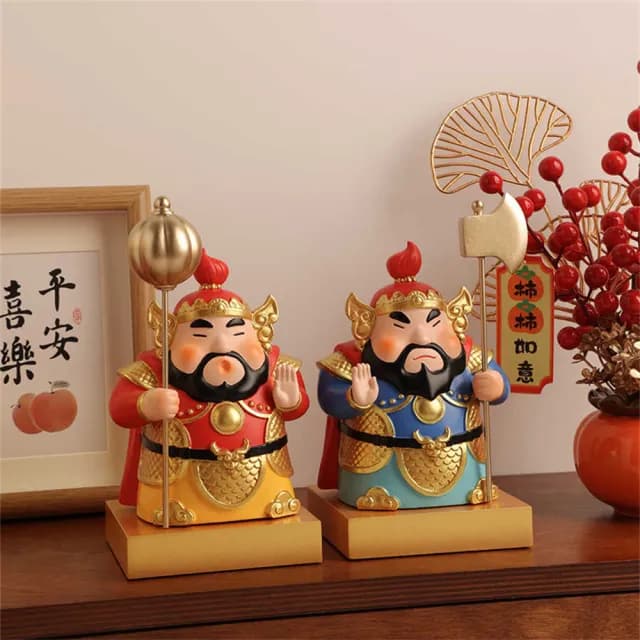 【超微米】貝漢美門神擺件 客廳入戶玄關擺飾 辦公室桌面裝飾品 搬家禮物 喬遷新居禮品(貝漢美門神擺件)