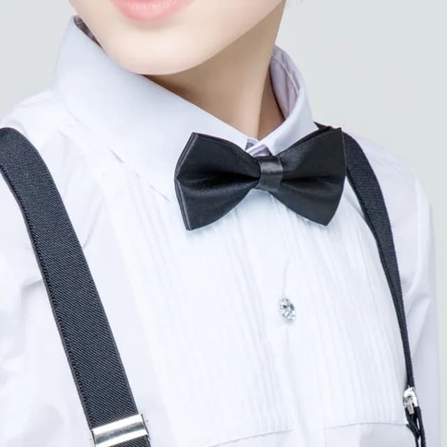 【橘魔法】兒童素面 編織 緞面可調領結(婚禮 小禮服 禮服 洋裝 兒童 女童 花童 西裝 表演 童裝 男童)