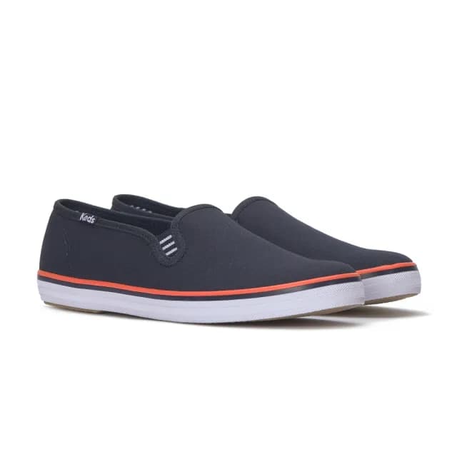【Keds】CHAMPION SLIP CANVAS 品牌經典帆布懶人便鞋 寶石藍(WF68839 懶人鞋 便鞋)