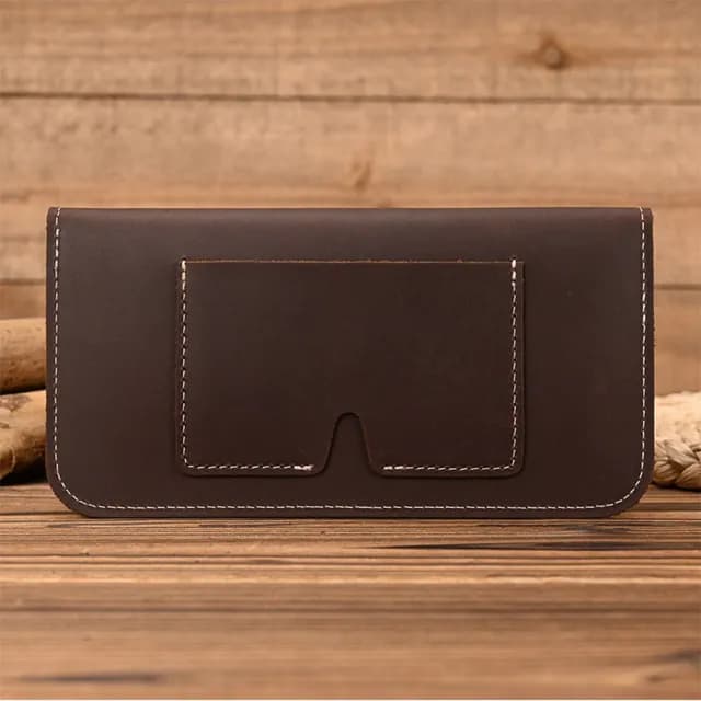 【MoonDy】雙11 長款錢包 男生錢包 復古長夾 長夾 真皮錢夾 信封包 手機包