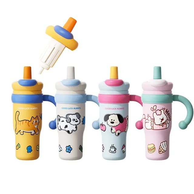 【kingkong】巨無霸陶瓷內膽吸管咖啡杯1L(隨行水杯 陶瓷杯 保溫杯 交換禮物)