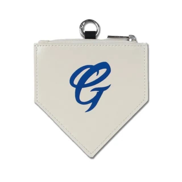 【富邦悍將】本壘板造型零錢包(米白)