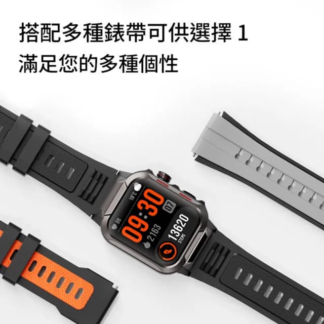 【MIVSEN】GTS9機械運動手錶(防水真心率 運動智慧手環)