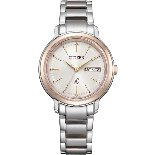 【CITIZEN 星辰】XC 七夕情人節推薦 光動能大三針女錶 手錶 畢業 禮物(EW2429-56X)