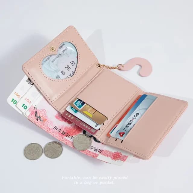 【可愛喵】韓版貓咪零錢包(短夾 多卡槽 多卡位 女夾 女皮夾 女錢包 零錢袋 女士 氣質 學生