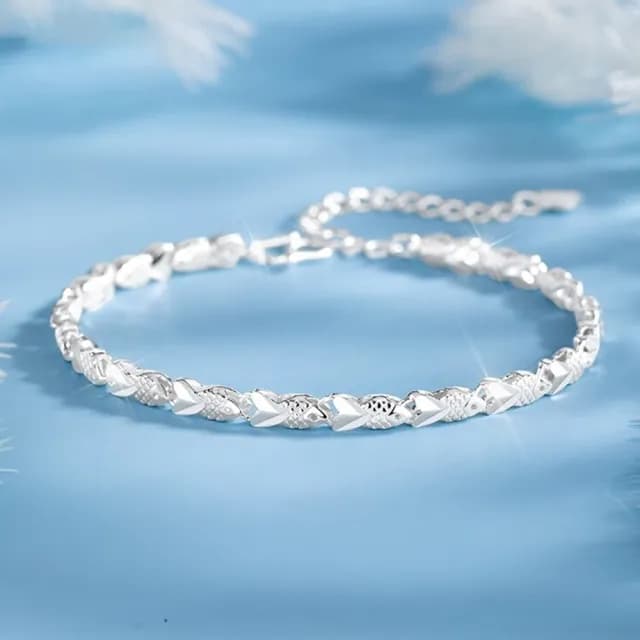 【LEEHER】女生手鍊/足銀999/錦鯉手鍊/幸運手鍊/飾品/手鍊/送女友