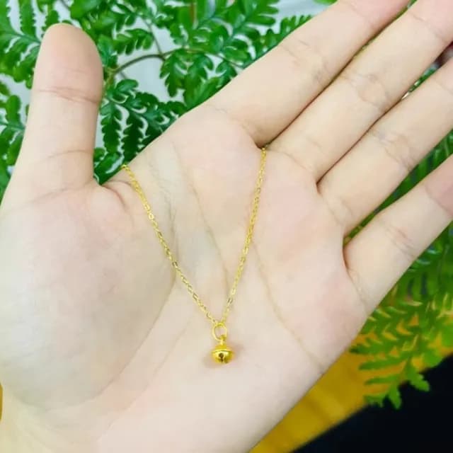 【Penny珮妮】黃金999鈴鐺 吊墜項鍊(母親節 情人節 生日禮物 交換禮物 送女友 尾牙 新年 結婚)