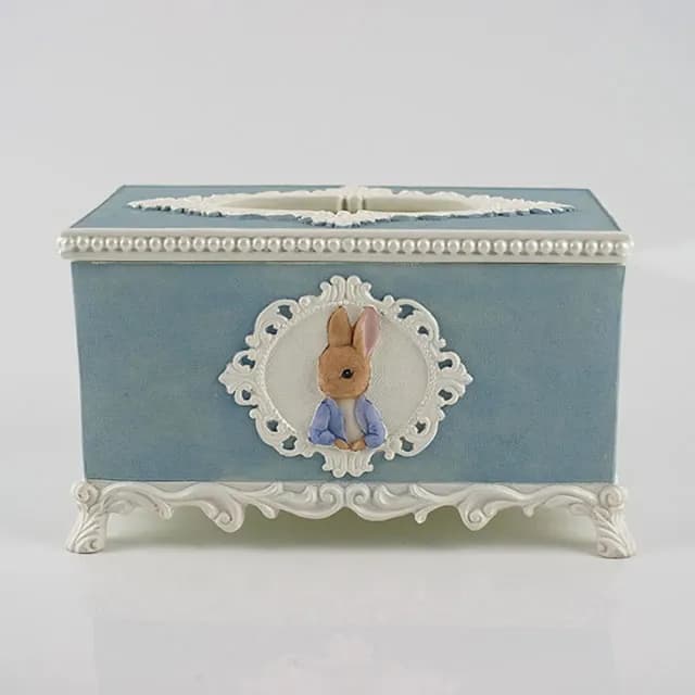 【PETER RABBIT 比得兔】比得兔古典風面紙盒(送禮 居家佈置 開幕禮物 入厝禮品 收納盒 poly)
