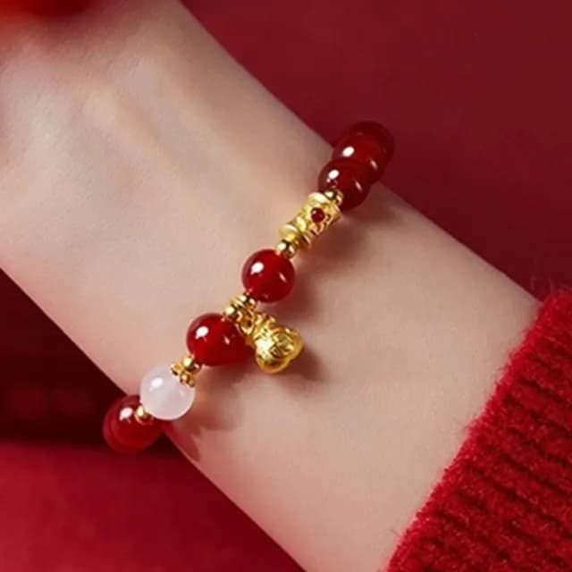 【LEESA】雙11 足銀999\福袋\紅瑪瑙手鍊\串珠手鍊\手鍊\飾品\純銀\本命年