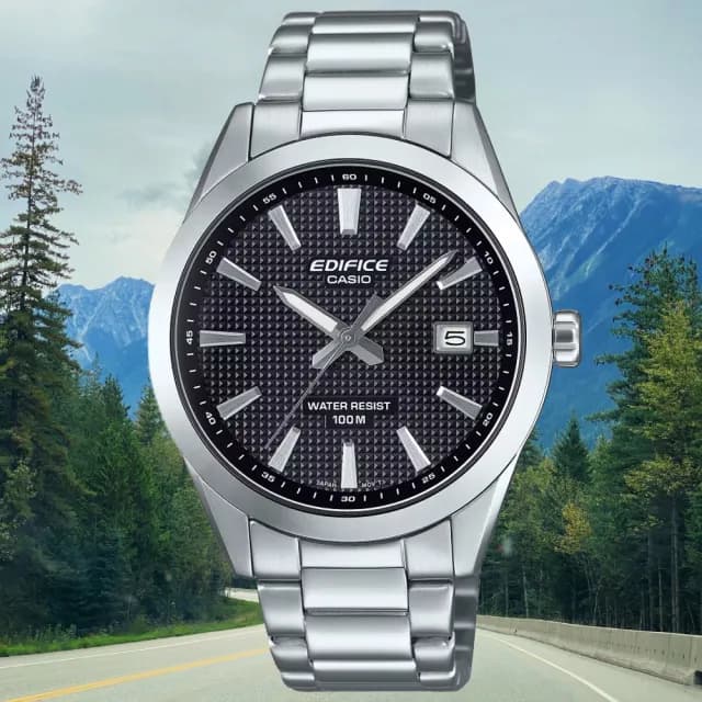 【CASIO 卡西歐】EDIFICE 運動風 時尚腕錶 七夕 情人節 送禮 推薦(EFV-160D-1AV)