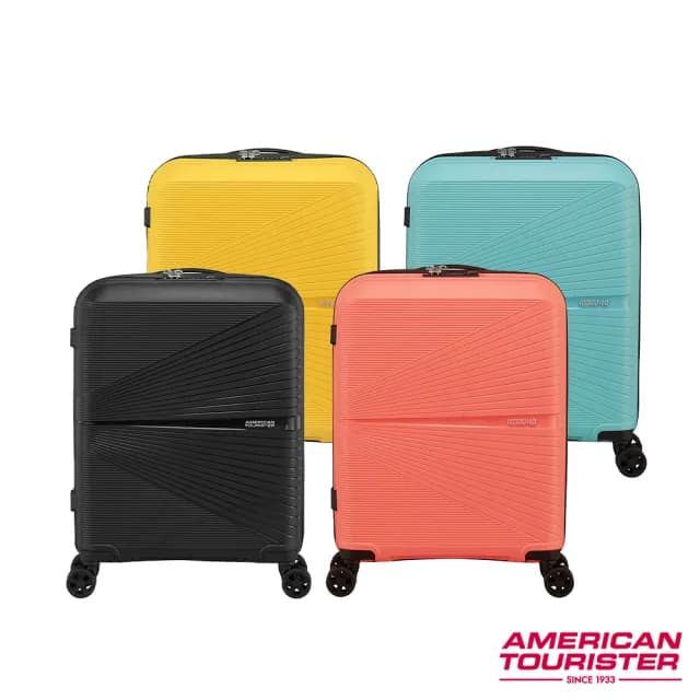 【AMERICAN TOURISTER 美國旅行者】20吋AIRCONIC超輕量PP耐衝擊防潑水拉鍊登機箱/行李箱/旅行箱(多色可選)