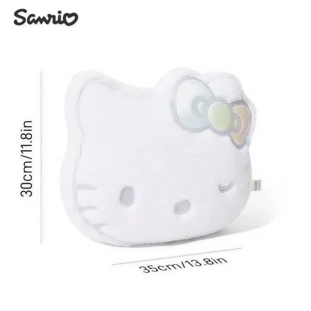 【SANRIO 三麗鷗】Hello Kitty凱蒂貓超柔絨毛薄抱枕靠墊靠枕玩偶枕頭(女友女兒老婆生日情人聖誕交換禮物)