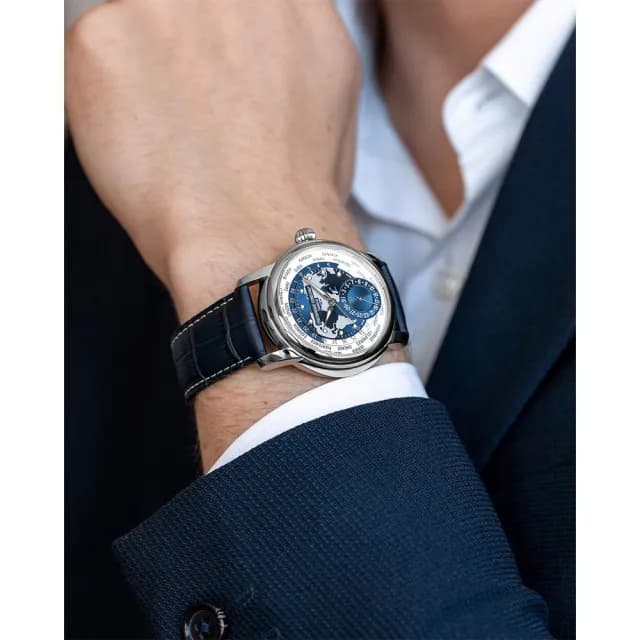 【CONSTANT 康斯登】Worldtimer 限量世界時區機械錶 禮物 送禮 推薦(FC-718NWWM4H6)