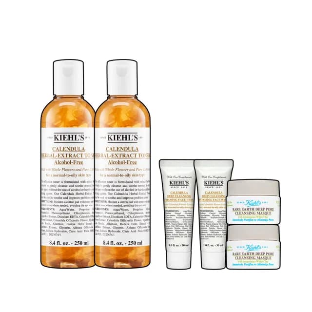 【契爾氏】官方直營 金盞花植物精華化妝水限搶雙入組(Kiehl’s/250mlx2/保濕 舒緩)