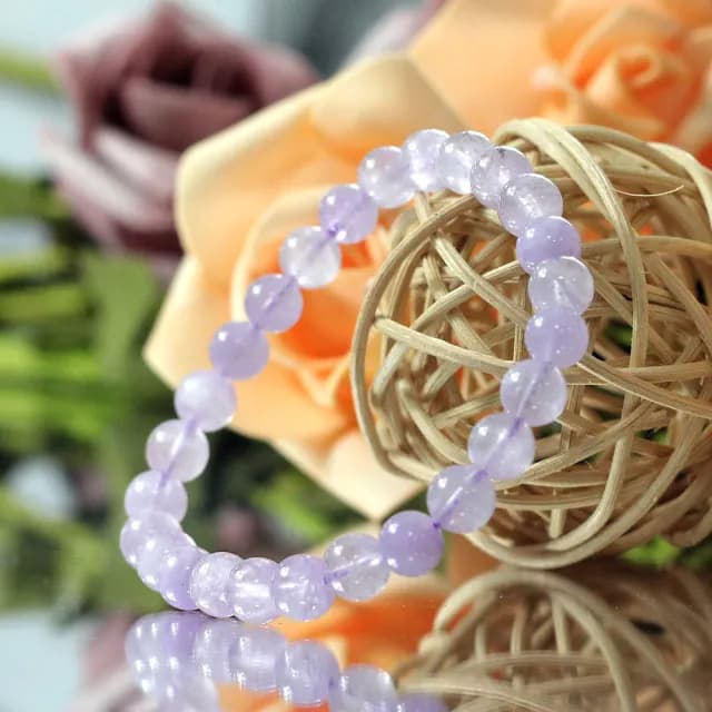 【德山珠寶】5A級6mm薰衣草紫水晶造型手鍊(情人節生日禮物飾品母親節水晶手鍊CE476)