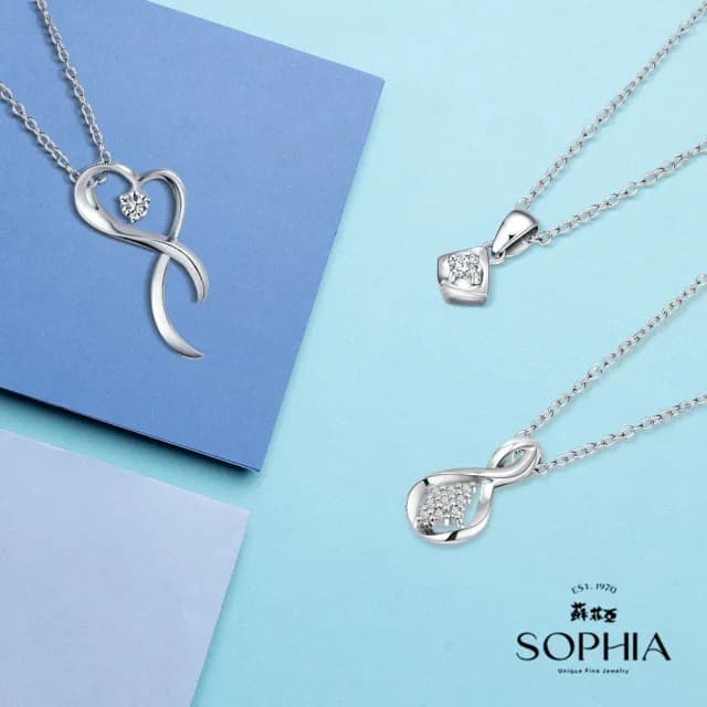 【蘇菲亞珠寶】多款典雅鑽石項墜/耳環 任選