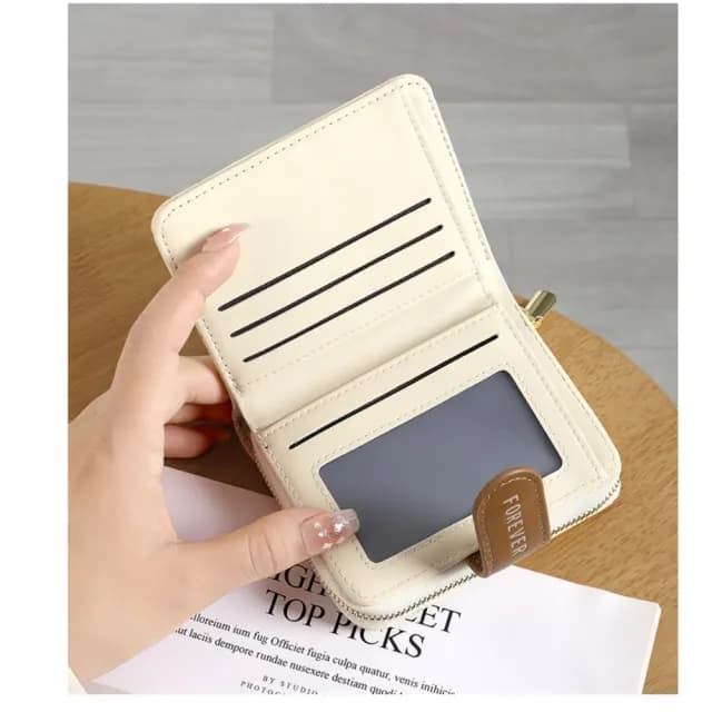 【印花wallet】碎花短夾零錢包(韓版 兩折 多卡槽 多卡位 女夾 女皮夾 女錢包 零錢袋 女士 氣質)