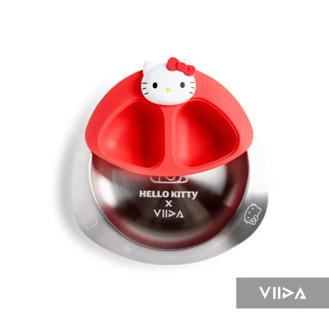 【VIIDA官方直營】抗菌不鏽鋼 Hello Kitty 聯名用餐套組(兒童餐具 抗菌不鏽鋼 寶寶餐具 學習餐具)