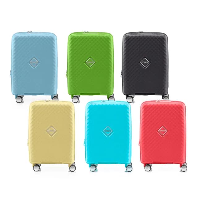 【AMERICAN TOURISTER 美國旅行者】20吋 SQUASEM 可擴充大容量防盜拉鍊PP避震輪行李箱/登機箱(多色可選)