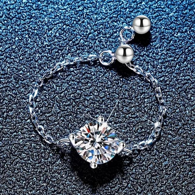 【巴黎精品】現貨+預購 頂級莫桑鑽石戒指925純銀戒指婚戒女鑽戒子對戒尾戒情人節禮物(1克拉女飾品a1kv12)