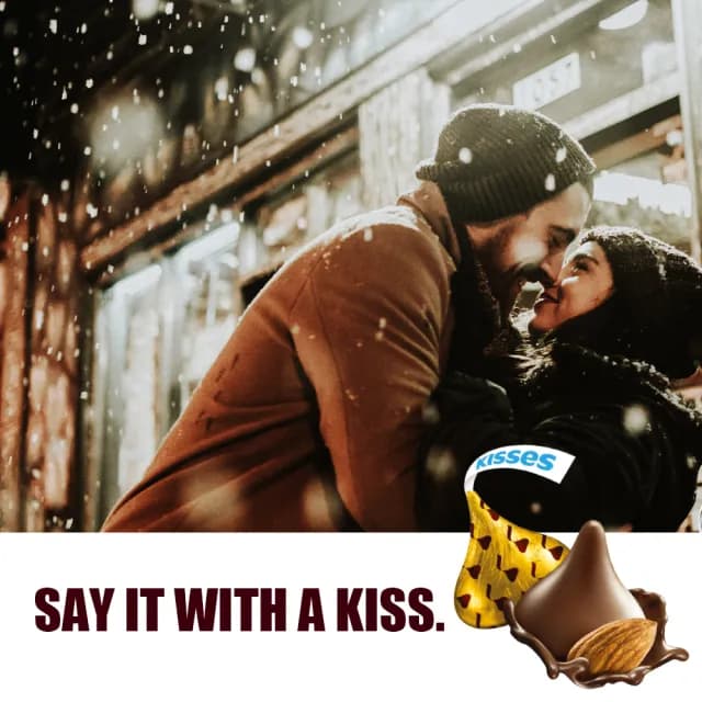 【Hersheys 好時】Kisses水滴杏仁夾餡牛奶巧克力82g(巧克力 情人節 聖誕節 送禮推薦)