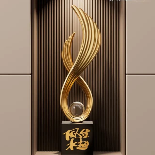 【巨匠】玄關擺件 入戶門裝飾擺件 客廳電視櫃裝飾品 辦公室擺件 喬遷新居禮物(75CM白色玄關擺件)