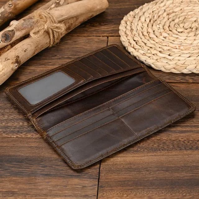 【KT DADA】雙11 長款錢夾 真皮錢包 頭層牛皮 卡包 男生長夾 長夾 多卡位