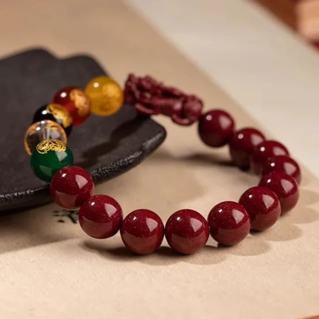 【Penny珮妮】紫金硃砂貔貅瑪瑙五路財神手鍊12mm(父親節 生日禮物 交換禮物 情人節 送男友 尾牙)