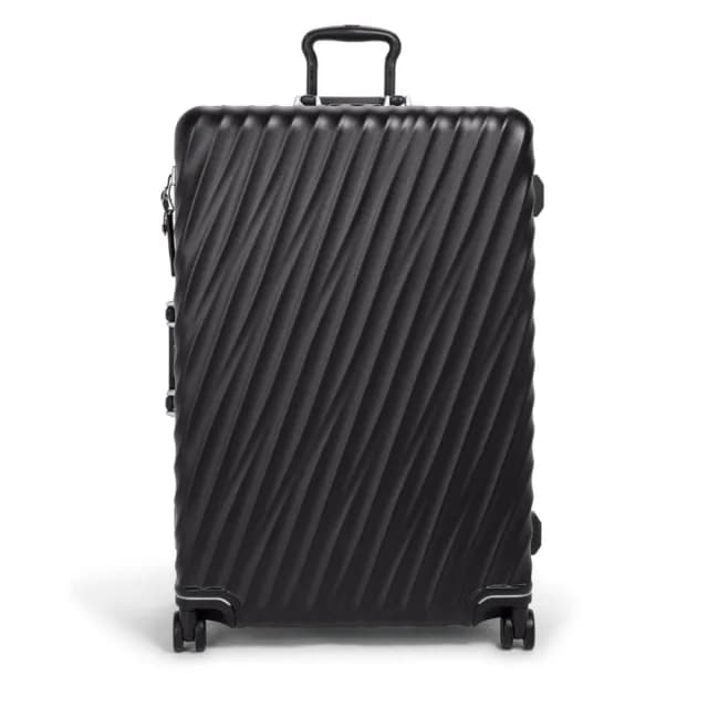 【TUMI】19 Degree 30 吋長途航線托運行李箱 - 黑色紋理(TSA 鋁框版)