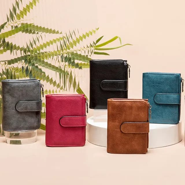 【KT DADA】雙11 皮夾 短夾 錢包 防盜刷 多功能 零錢包 拉鍊錢包 卡片收納夾