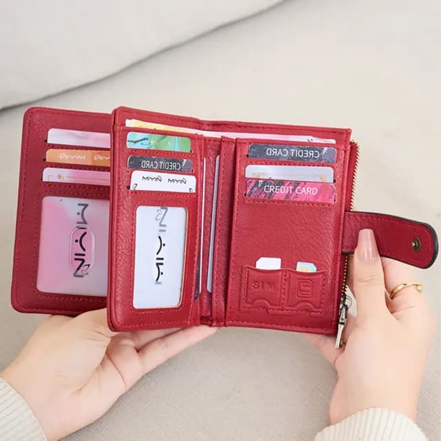 【KT DADA】雙11 皮夾 短夾 錢包 防盜刷 多功能 零錢包 拉鍊錢包 卡片收納夾
