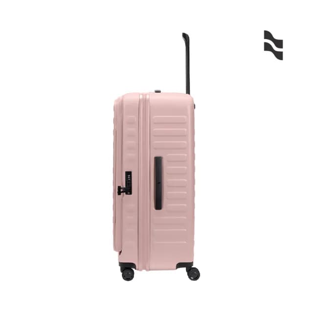 【LOJEL】CUBO 30吋 嫩粉色 前開式擴充拉鍊拉桿箱(行李箱 旅行箱)