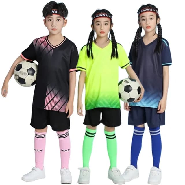 【橘魔法】大童 漸層刷色吸濕排汗快乾短袖上衣+短褲 套裝(運動服 足球衣 足球裝 親子款 運動衣 兒童 童裝)