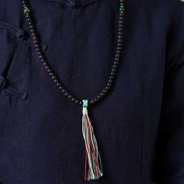 【MoonDy】雙11 降真香多圈手串 108顆佛珠手鍊 念珠項鍊 吊墜飾品 藏式天珠配飾