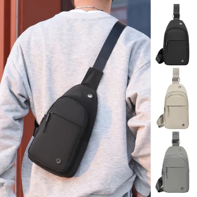 【Starshop】雙11 韓版輕便斜挎包 男士機能斜背包 側背包 斜胸包 手提包 牛津布單肩包 交換禮物