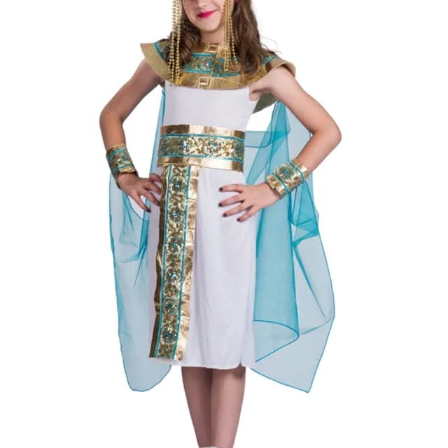 【橘魔法】華麗神秘埃及女王公主洋裝(萬聖節服裝 裝扮 角色扮演 公主 女童 童裝 兒童)