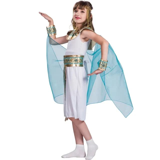 【橘魔法】華麗神秘埃及女王公主洋裝(萬聖節服裝 裝扮 角色扮演 公主 女童 童裝 兒童)