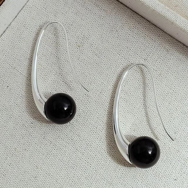 【LEEHER】雙11 瑪瑙耳環/女生耳環/耳飾/耳環/個性耳環/百搭/垂墜耳環/