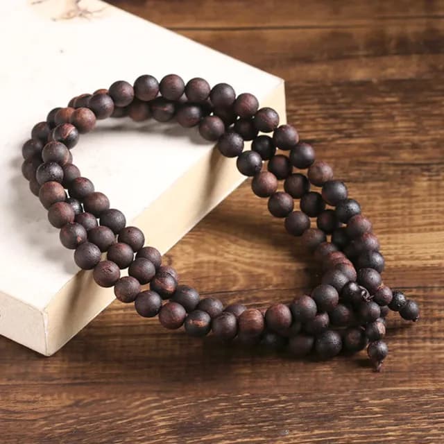 【KT DADA】雙11 佛珠手鍊 108顆念珠 8MM圓珠多圈手鍊 降真香手串 百搭飾品