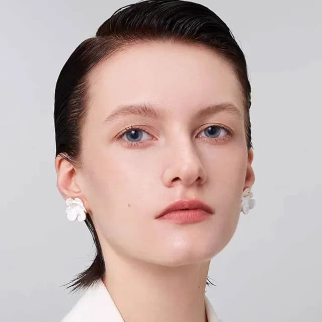 【KT DADA】雙11 山茶花耳環 百搭飾品 耳環 耳釘 花朵耳環 送禮物 耳飾