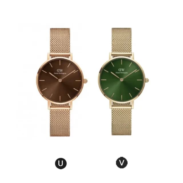 【Daniel Wellington】DW 手錶  Quadro、幻彩系列20X26、方錶、小圓錶、米蘭金屬錶(多款任選)