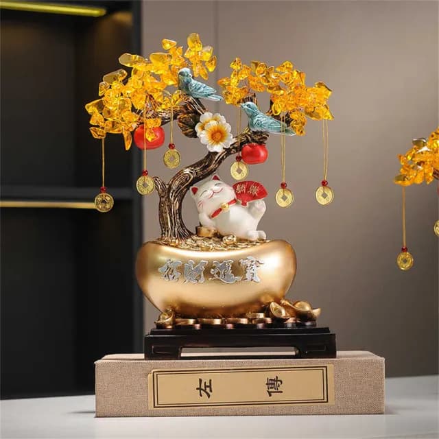 【超微米】招財進寶搖錢樹 發財樹 客廳玄關桌上擺飾 前台擺件 家居裝飾品 擺件 喬遷禮物(搖錢樹搖錢樹)