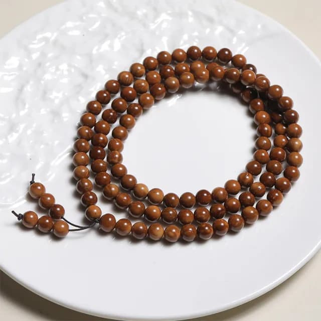 【LEEHER】雙11 天然庫克菩提/108顆佛珠手串/多圈手鍊/念珠飾品/圓珠項鍊