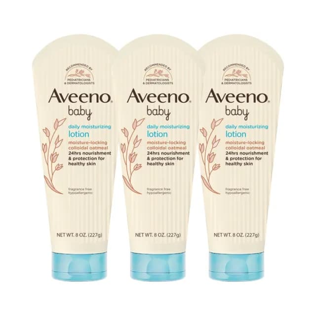【Aveeno 艾惟諾】嬰兒燕麥保濕乳3入組(227gx3_嬰兒乳液)